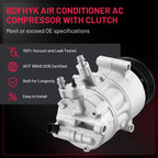 A/C Compressor and Clutch for Volkswagen Passat 2014-2015 (1.8L, CO 4573JC)