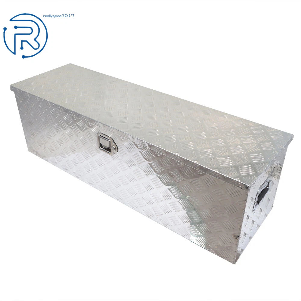 Aluminum Tool Box for Full Size Truck Flatbed Trailer (49" x 15" x 15")