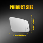 Right Side Mirror Glass with Heat and Blind Spot for Benz E-Class (2010–2016)