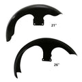 26" Wheel Wrap Unpainted Black Front Fender for Harley Touring Street Glide (2014-2023)