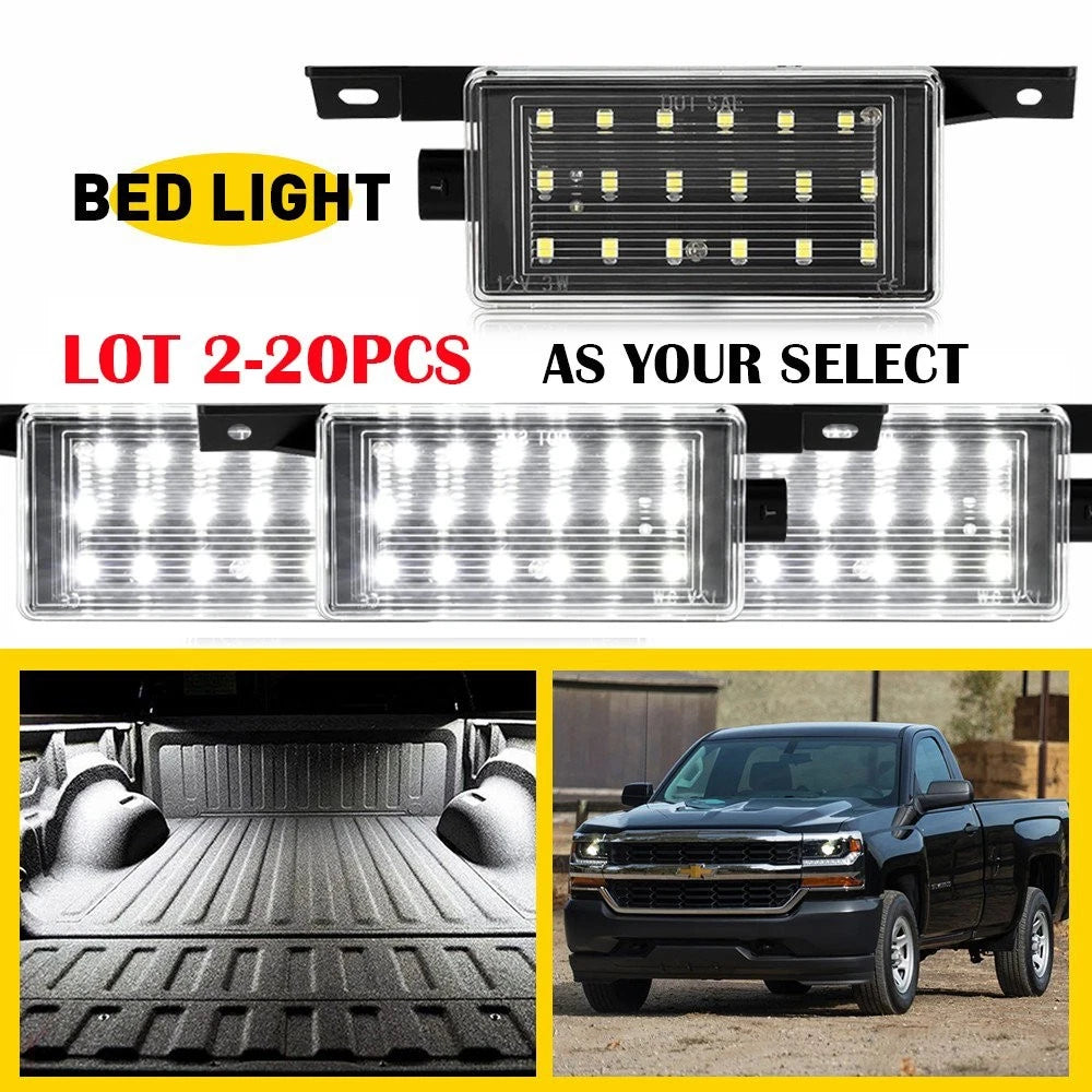 2X LED Trunk Lamps for GMC Chevrolet Silverado 1500 (2014–2019)