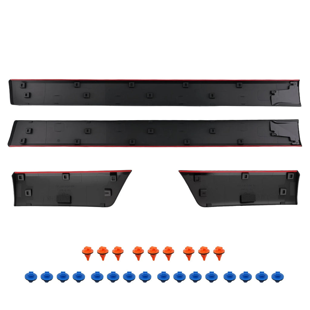 4Pcs Door Lower Molding Trim for Toyota FJ Cruiser (2007–2014) Black