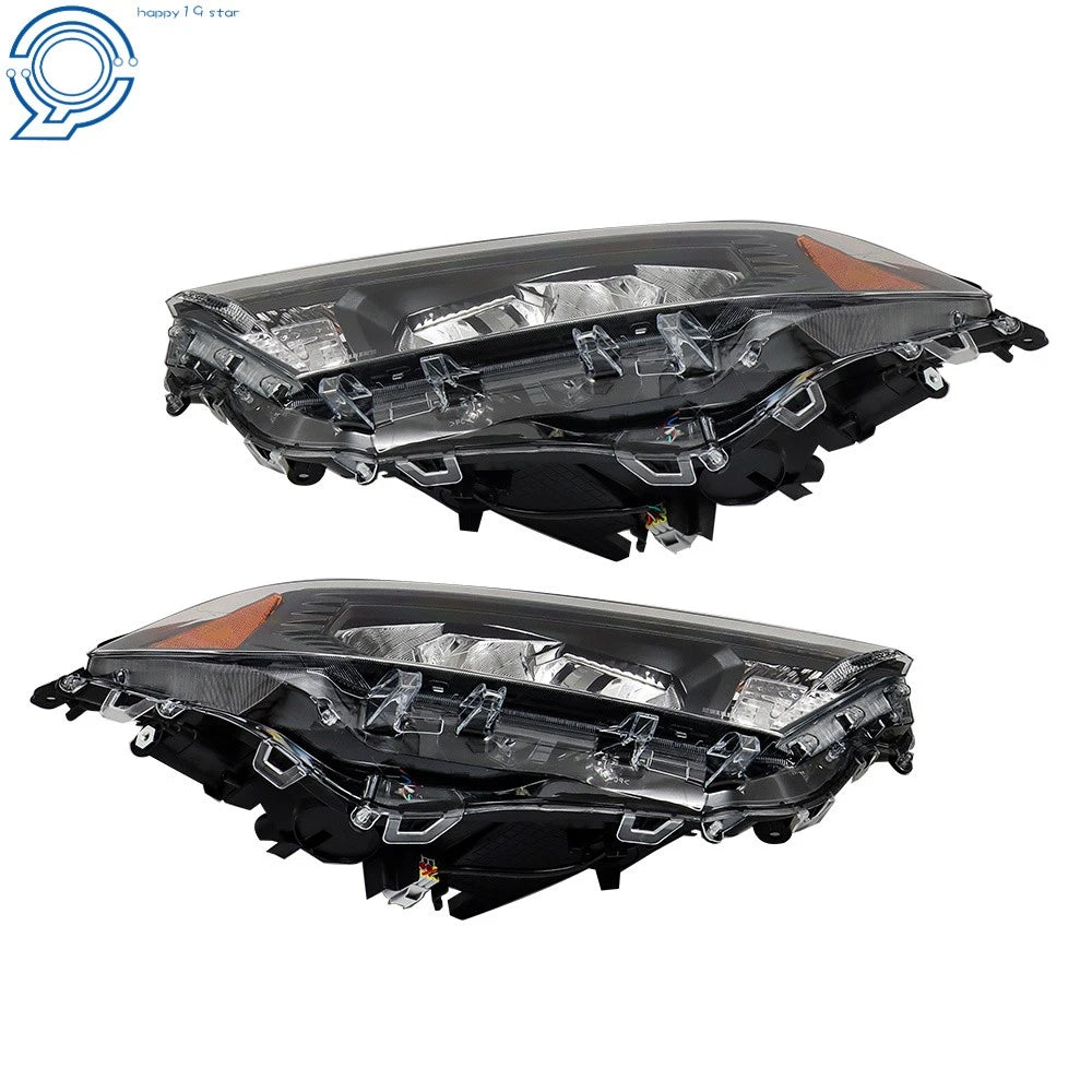 LED Headlight Assembly for Toyota RAV4 (2019–2022) Black Clear Left+Right