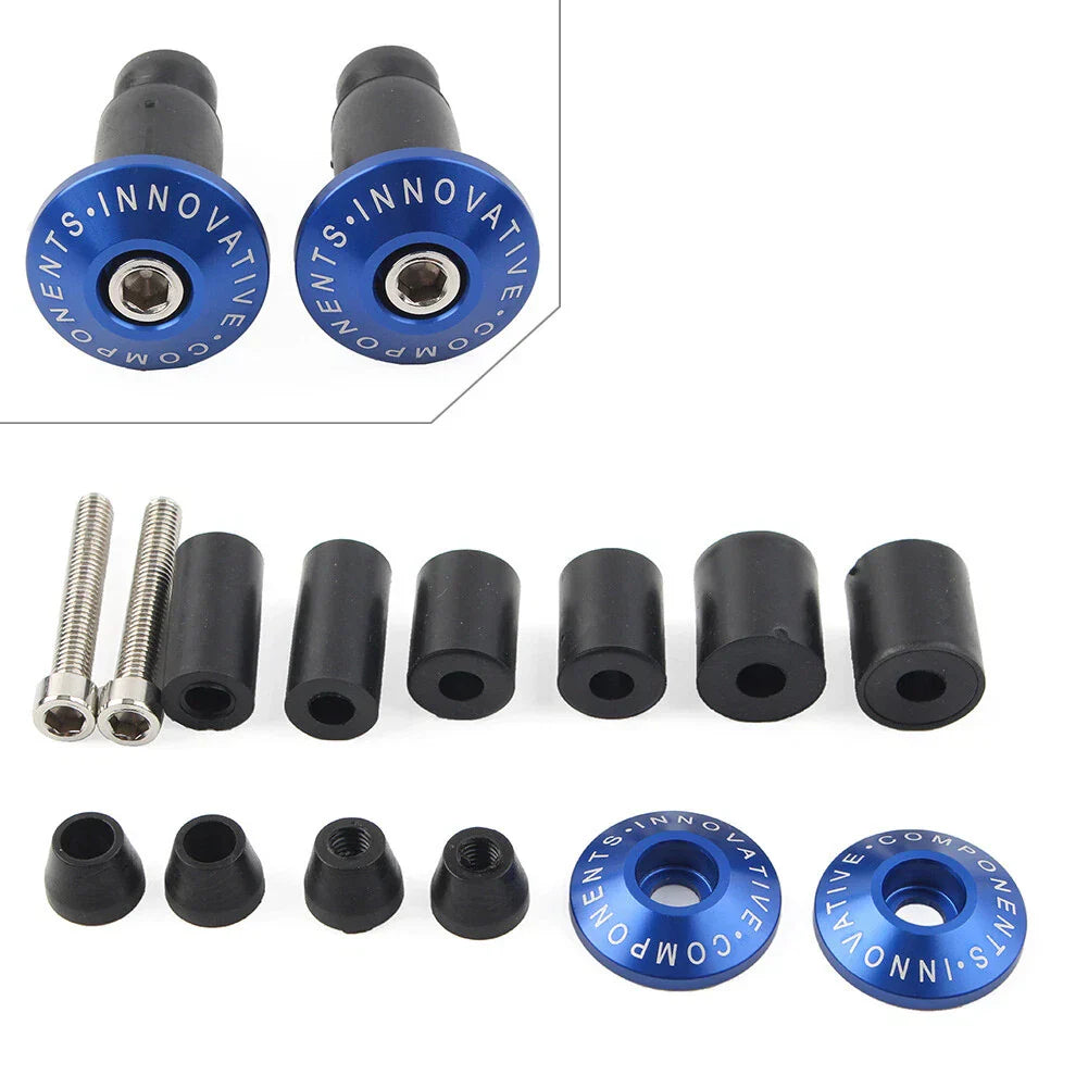 Blue 7/8'' Handlebar End Caps for Motorcycle Dirt Bike