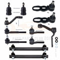 Front Ball Joints Tie Rods Pitman Idler Arm Kit for Lincoln Town Car (1991–1994)