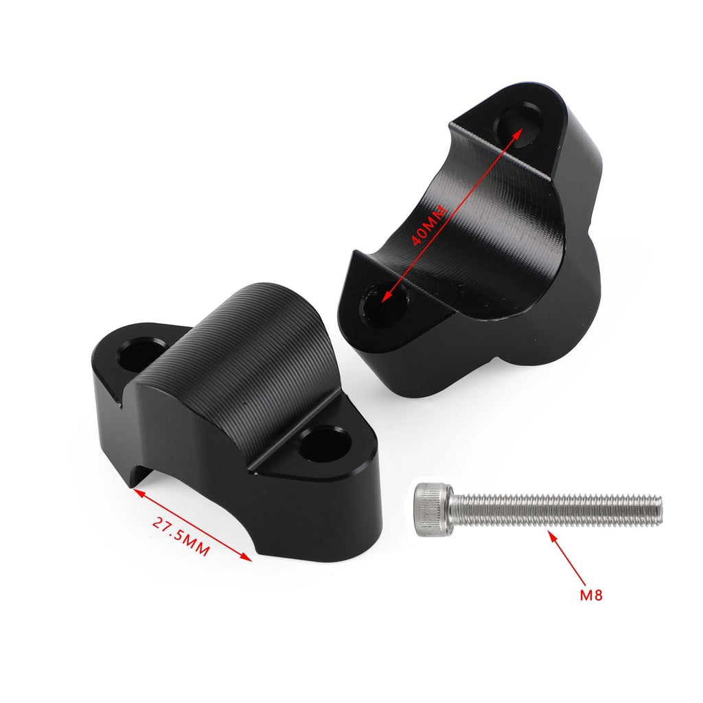 CNC Black Handle Bar Clamp Riser for CF-Moto CF800MT (2021–2022)