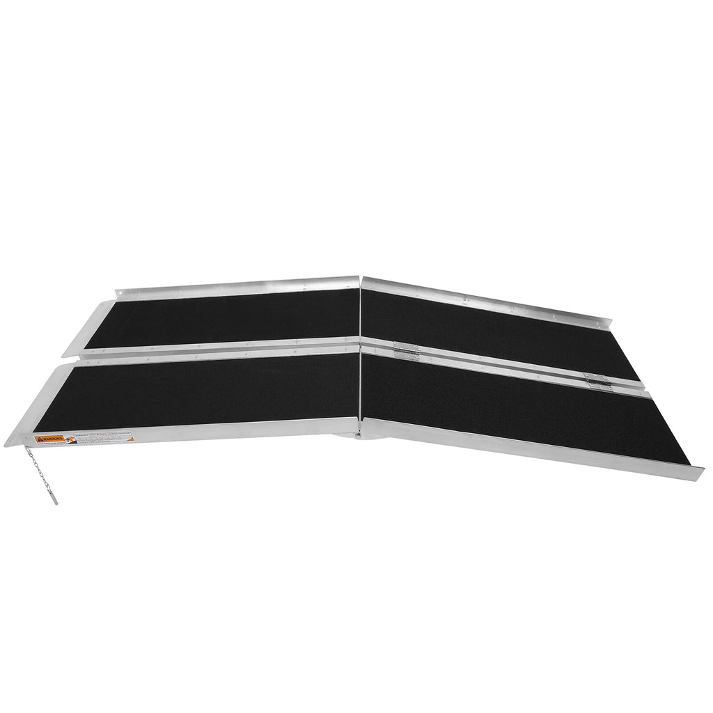 6 Ft Aluminum Wheelchair Scooter Mobility Ramp Portable Non-Slip