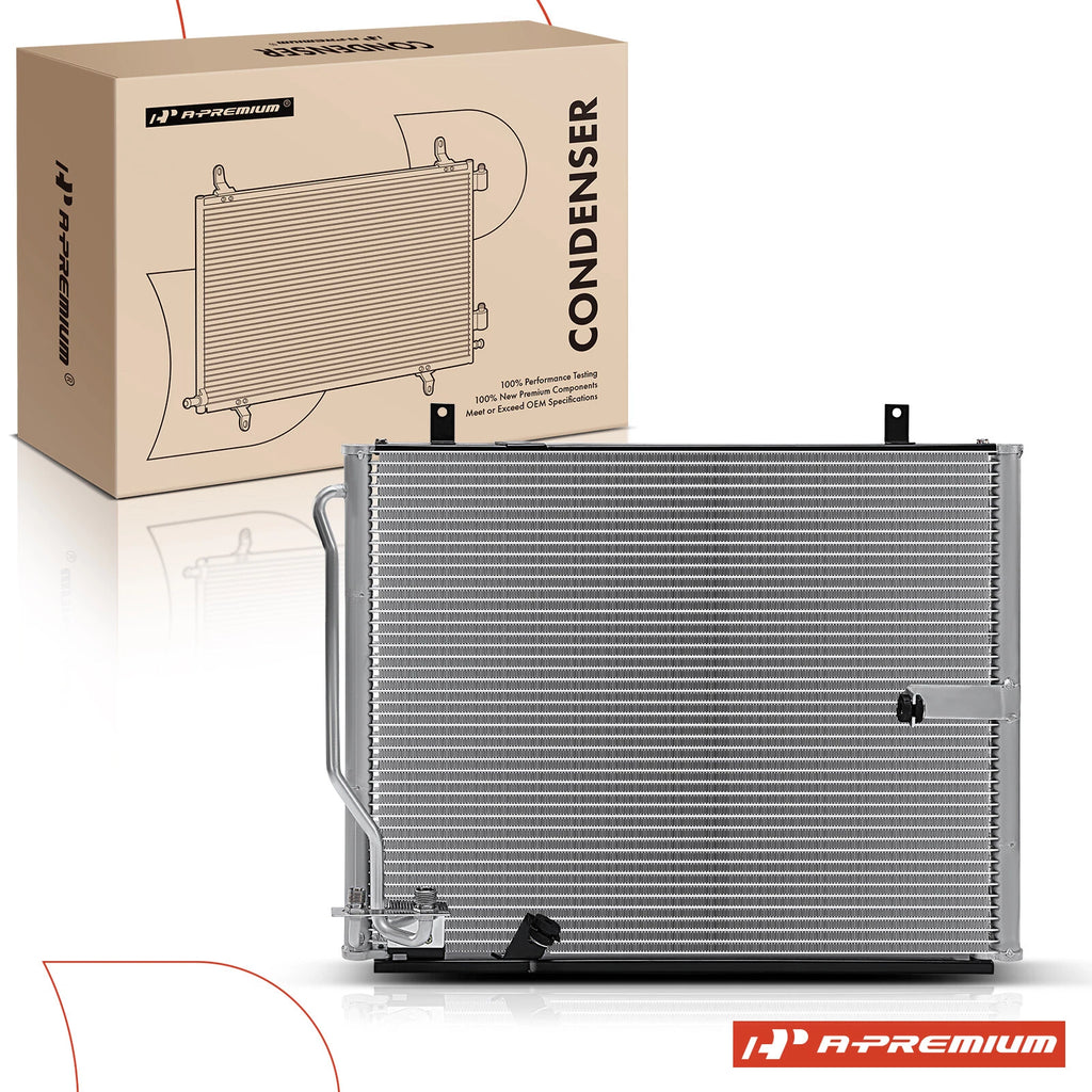 A/C Condenser with Bracket for BMW 525i 530i 535i E34 E39 (1988–2003)