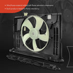 Cooling Fan Assembly with Shroud for Toyota Corolla (2014–2019) 1.8L L4
