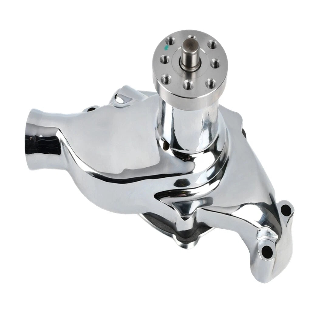 High Volume Short Water Pump for SBC Small Block Chevy 283 305 350 (1960–1995) Chrome