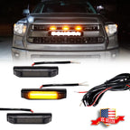 3X Smoke Amber LED Grille Running Light Kit for Tundra (2014–2021)