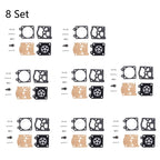 Set of 8 Carburetor Gasket Kits for Stihl 021 023 025 MS210 MS230 Walbro K11-WAT
