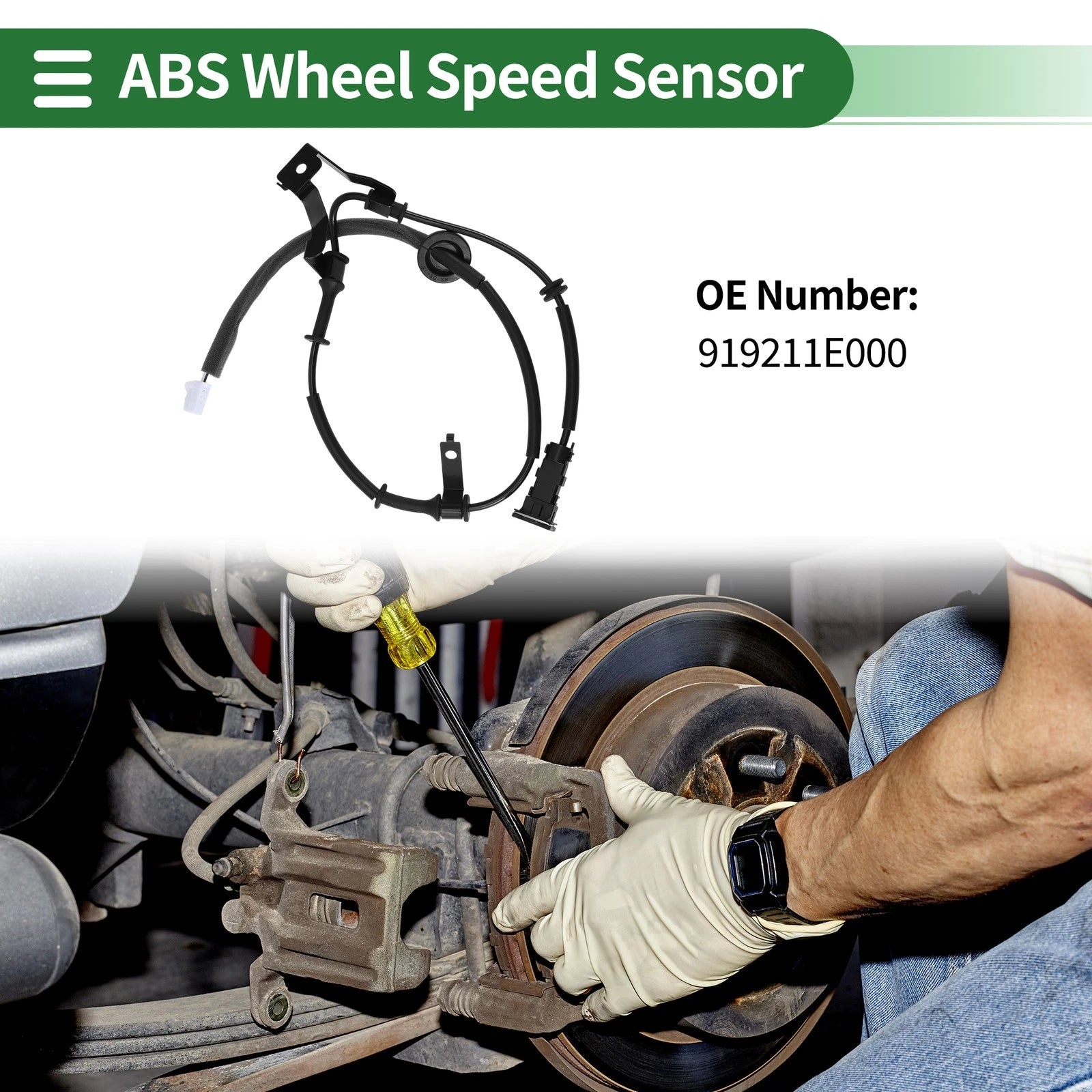 ABS Wheel Speed Sensor No. 919211E000 for Hyundai Accent (2006–2011)