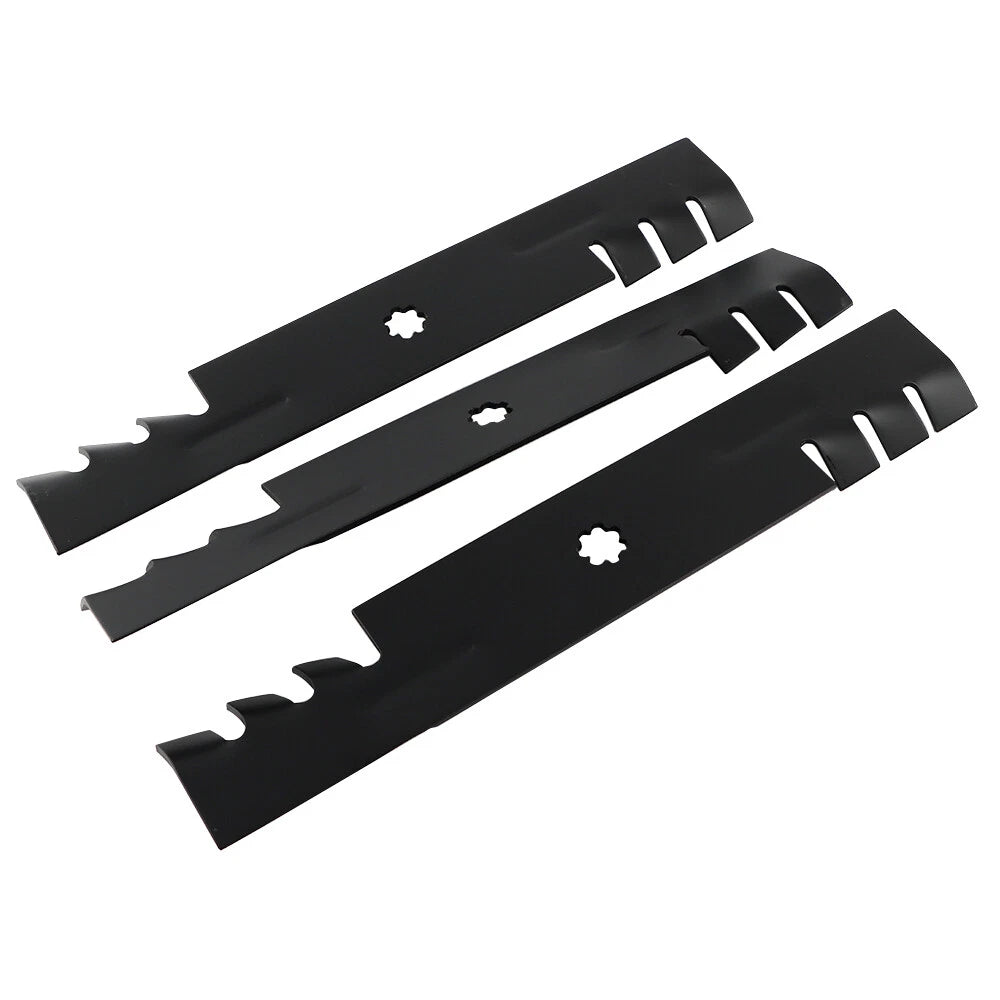 3 Mulching Blades for John Deere 48" (LA140–LA165)