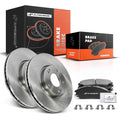 Set of 2 Front Disc Brake Rotors & Ceramic Pads for Kia Amanti (2004–2006)