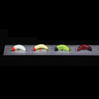 Set of 4 Realistic Shape Fishing Baits Dipped Head Bread Worms