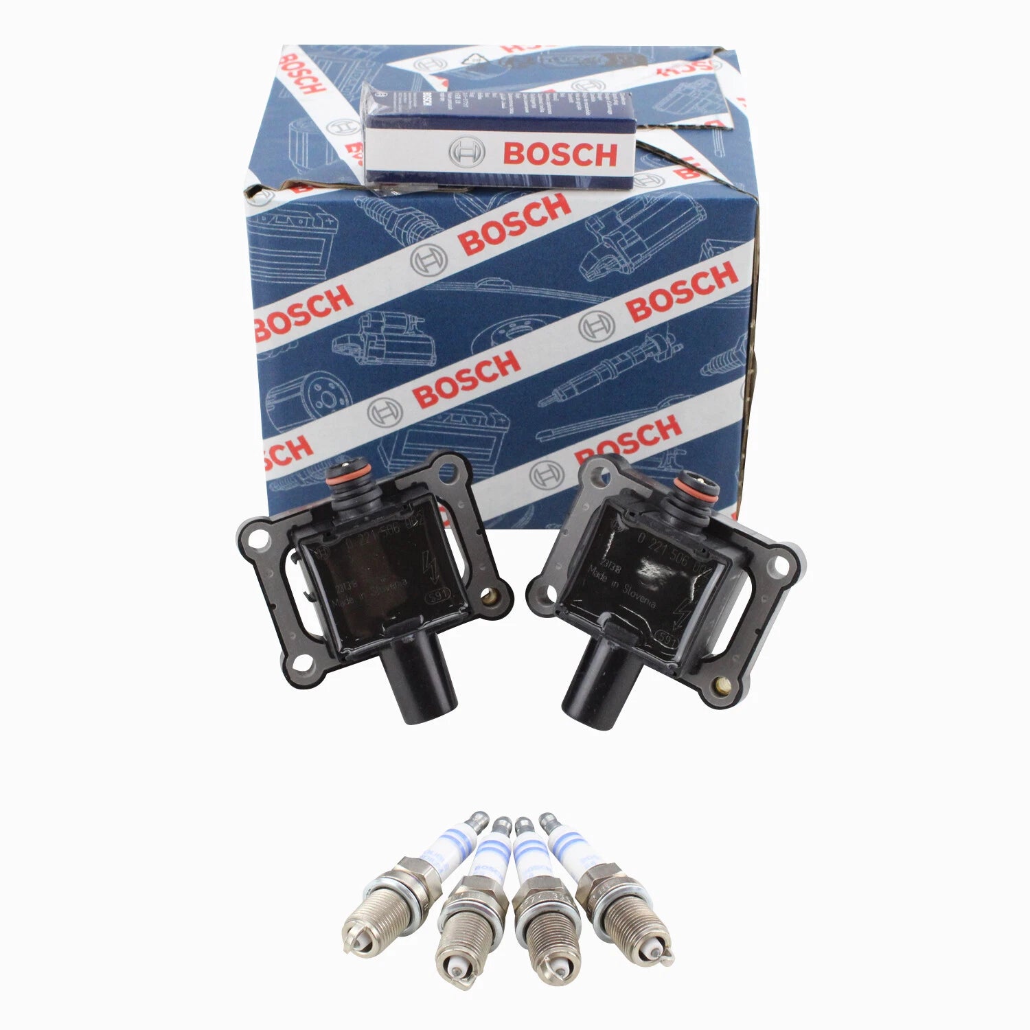 2X Ignition Coil & Spark Plug Kit for Toyota RAV4 L4 (OE, Iridium)