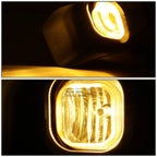 Pair of Amber Lens Bumper Fog Lights with Switch & Harness for Ford Super Duty (2011–2016)