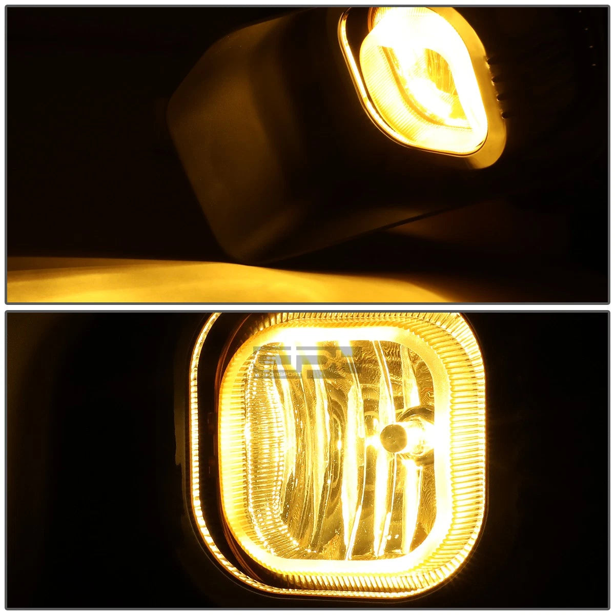 Pair of Amber Lens Bumper Fog Lights with Switch & Harness for Ford Super Duty (2011–2016)