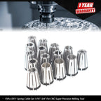 15Pcs ER11 Spring Collet Set for CNC Milling Tool
