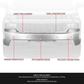 Chrome Front Bumper Face Bar w/ Sensor Holes for Chevy Silverado 1500 (2019–2022)