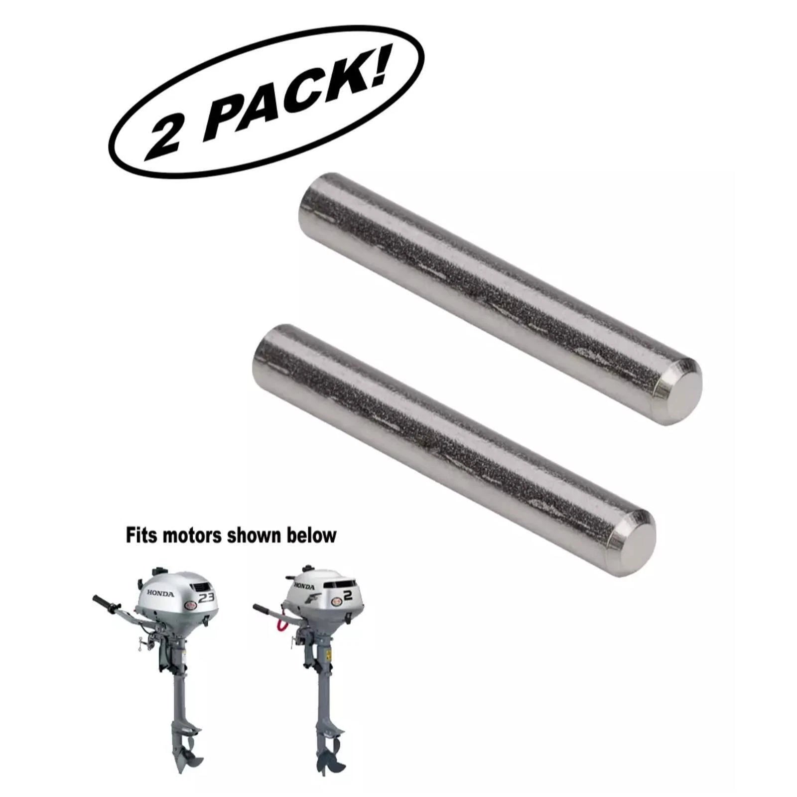 Pair of Shear Pins for Honda 2HP 2.3HP Outboard (BF2 BF2.3) 58131-ZV0-000