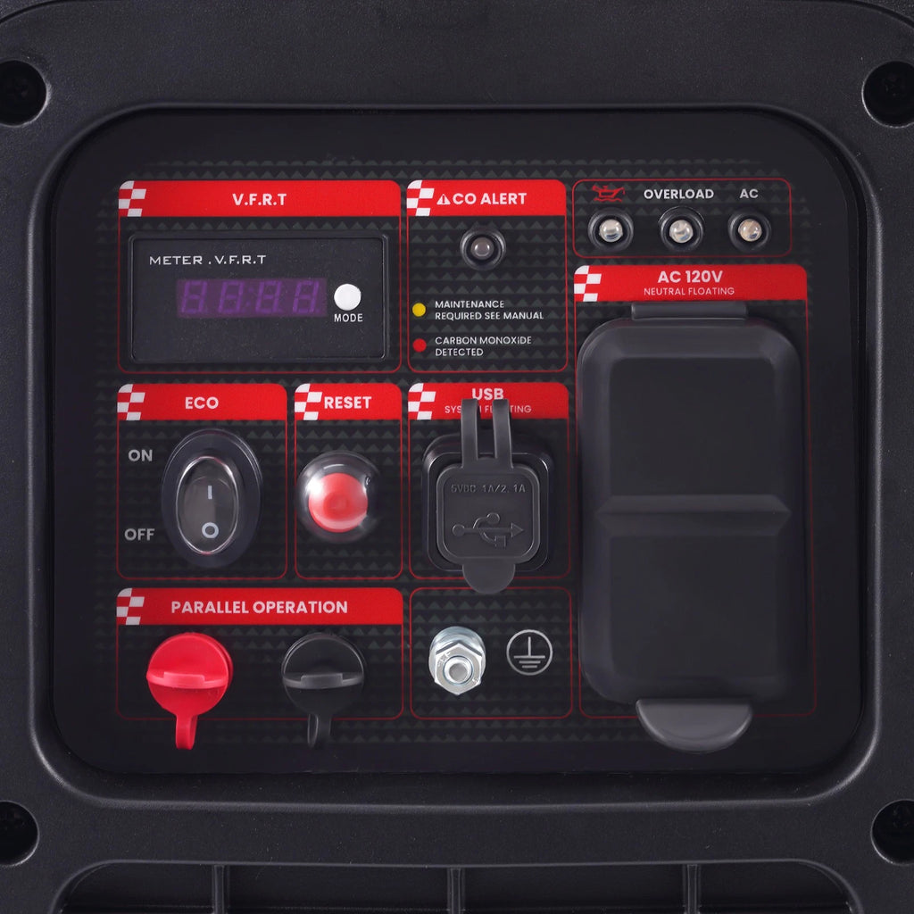 Portable Inverter Generator 2850W Gasoline Powered (60dB)