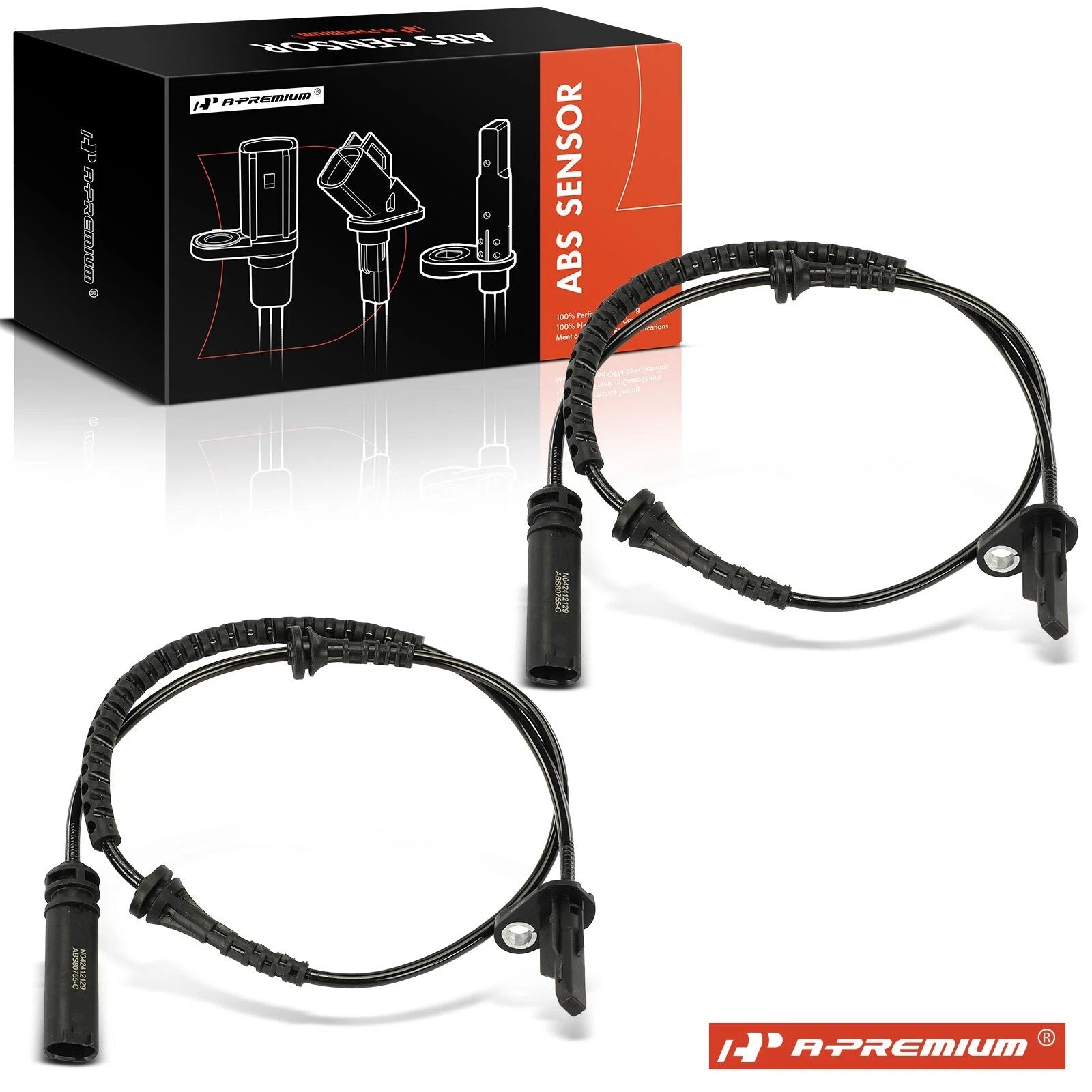2X Front ABS Wheel Speed Sensor for BMW X1 (2019–2021) X2 (2019–2024) Mini (2019–2023)