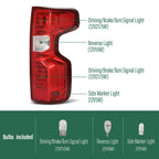 Right Side Incandescent Tail Light for Chevy Silverado (2019–2023)