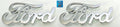 Chrome Ford Script Emblems Replacement Pair with Mounting Studs for KA7701X2 (2017–2017)