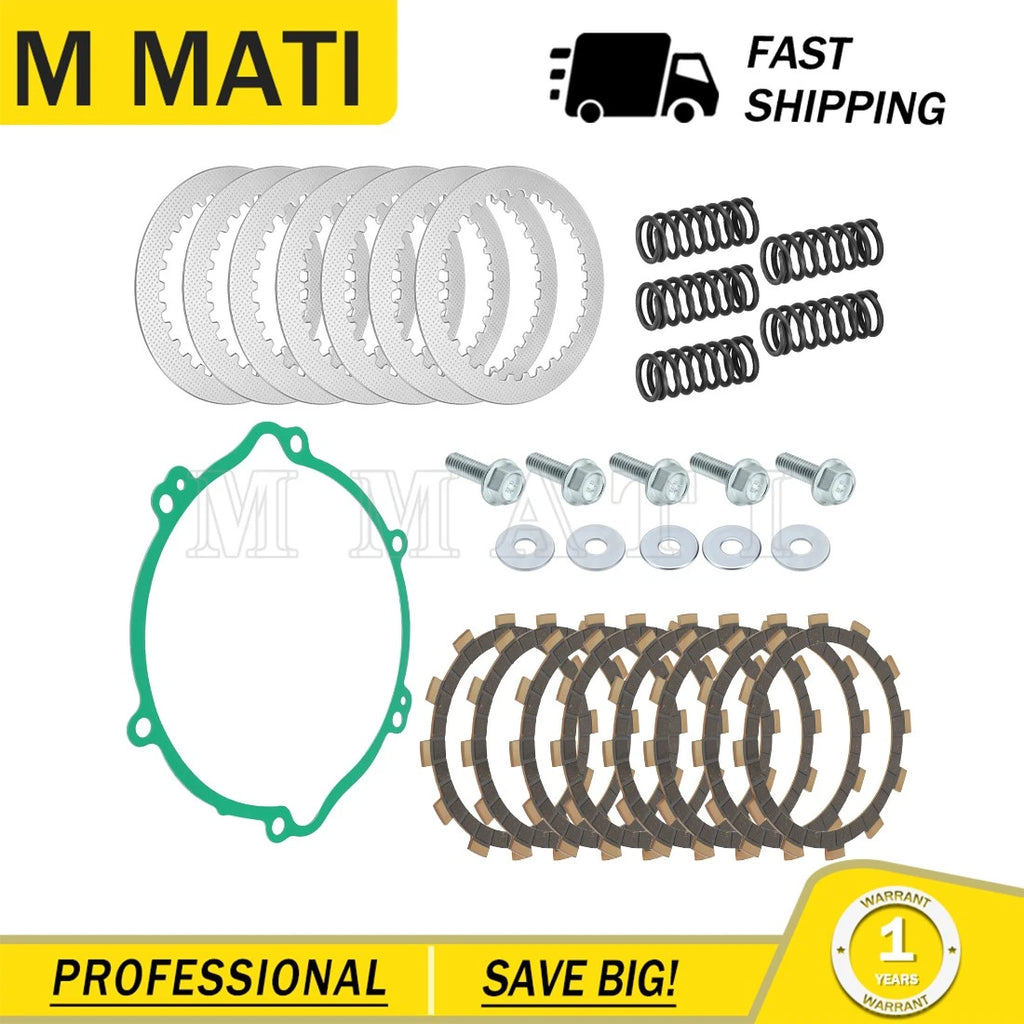 Friction Steel Clutch Discs Plates Springs Gasket Kit for Yamaha YZ125 (1994–2004)