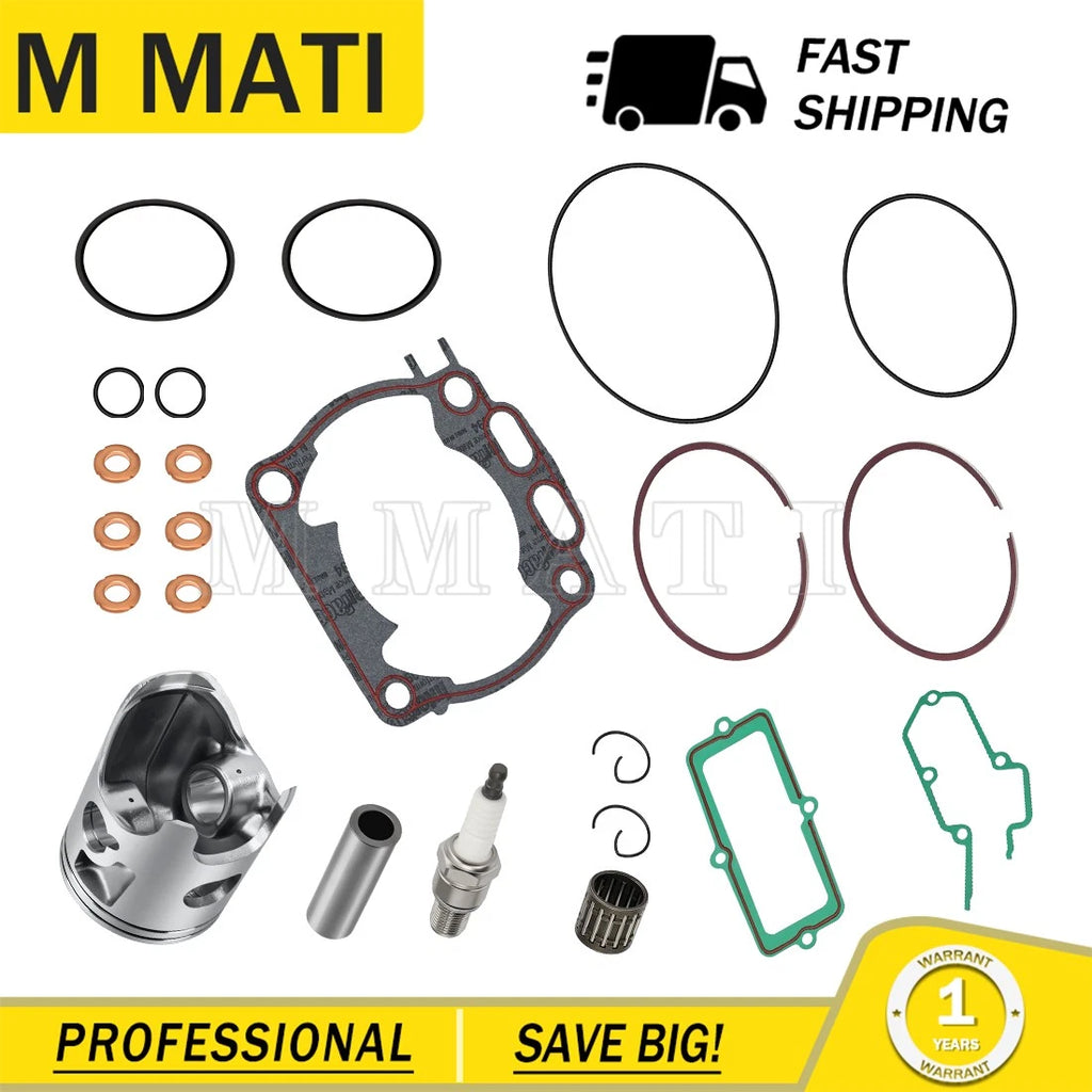Complete Top End Gasket Set with Piston Ring 66.4mm for Yamaha YZ250 (2005–2024)