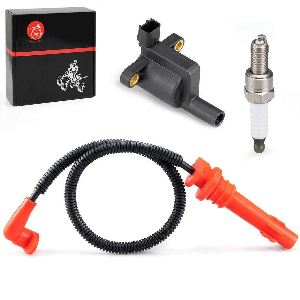 Ignition coil w/ Wire Cap & Spark Plug for Polaris Ranger 570 (2012–2019)