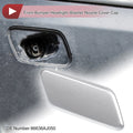 Front Right Washer Nozzle Cover Cap for Subaru Outback (2010–2012) Silver Tone