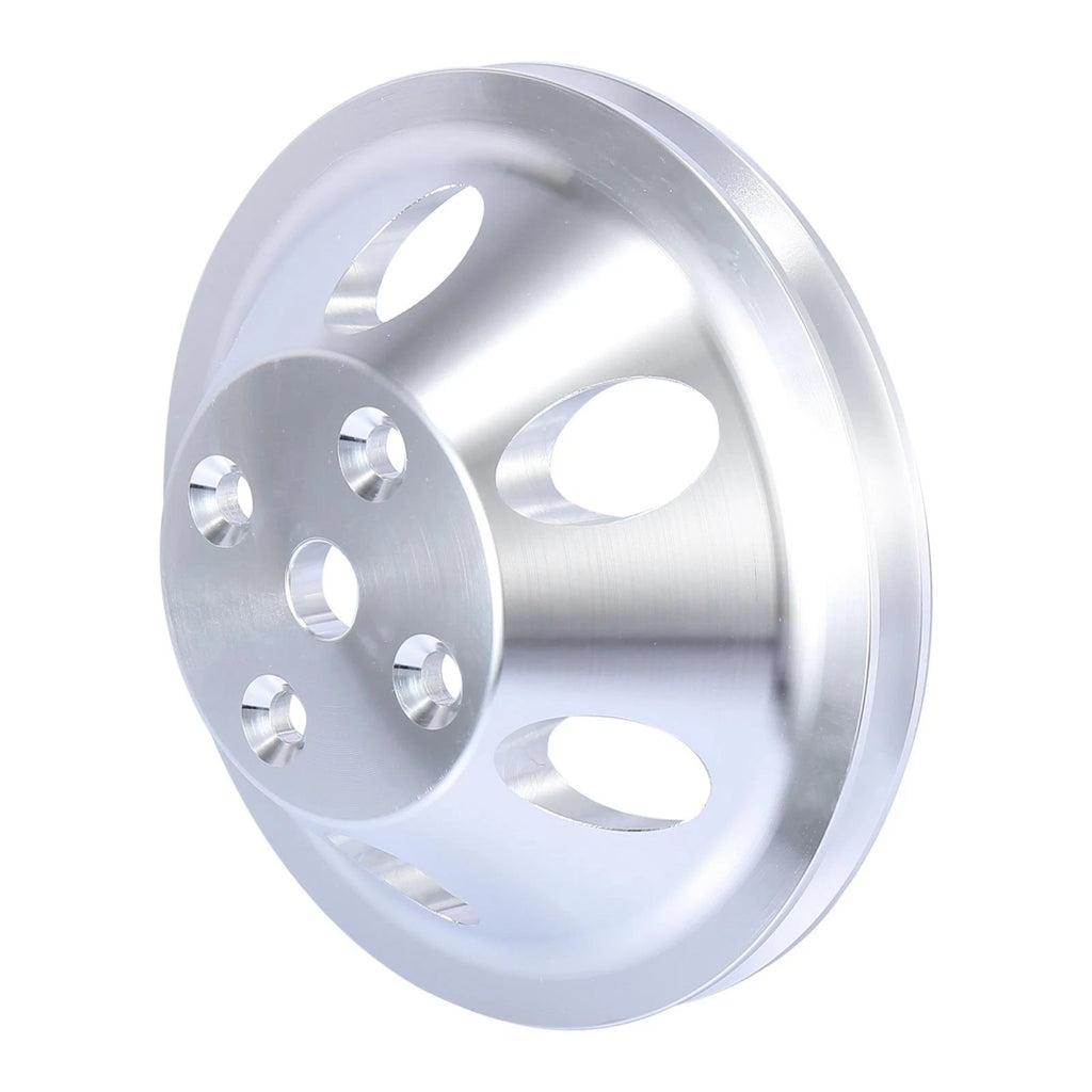 Water Pump Pulley for Chevy SBC 350 Engine (Long, 1 Groove, 4 Hole)