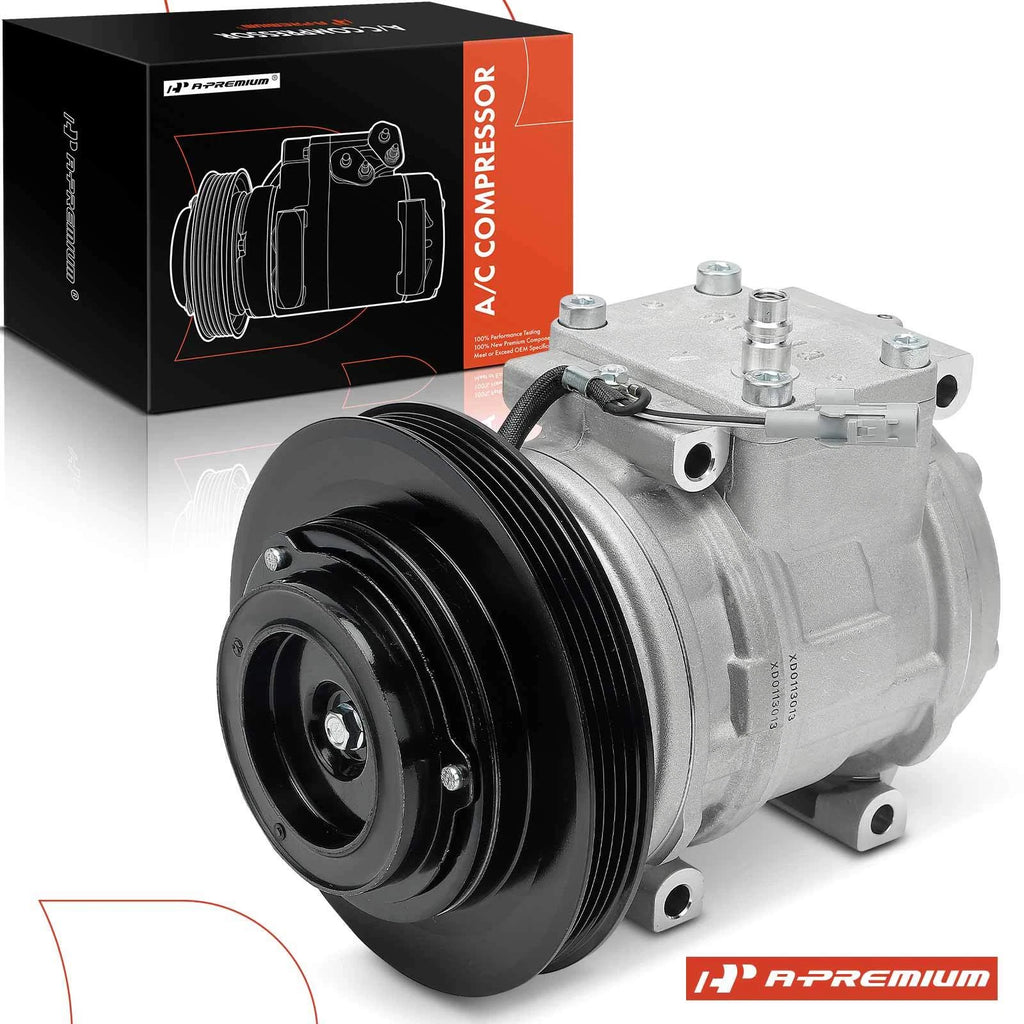 A/C Compressor with Clutch for Toyota Corolla and Geo Prizm (1989-1997)