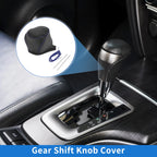 Gear Shift Knob Cover for Toyota CH-R (2017–2021) Black Blue Faux Leather