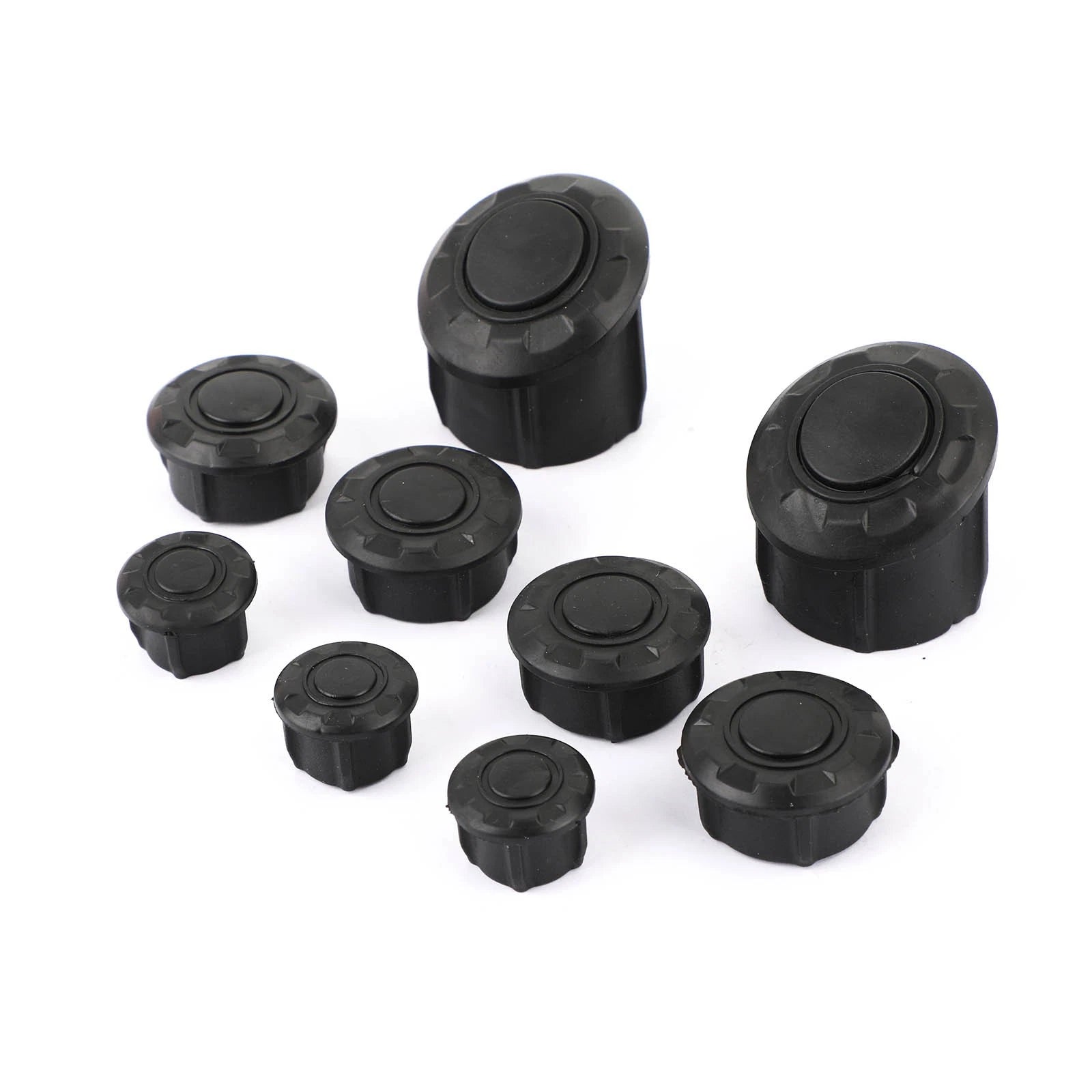 9x Side Frame Cover Tube Caps Plugs for BMW R1200GS R1250GS (2014–2019)