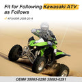 Set of 2 Rear Fender Bracket Stays for Kawasaki KFX450R (2008–2014)