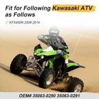 Set of 2 Rear Fender Bracket Stays for Kawasaki KFX450R (2008–2014)