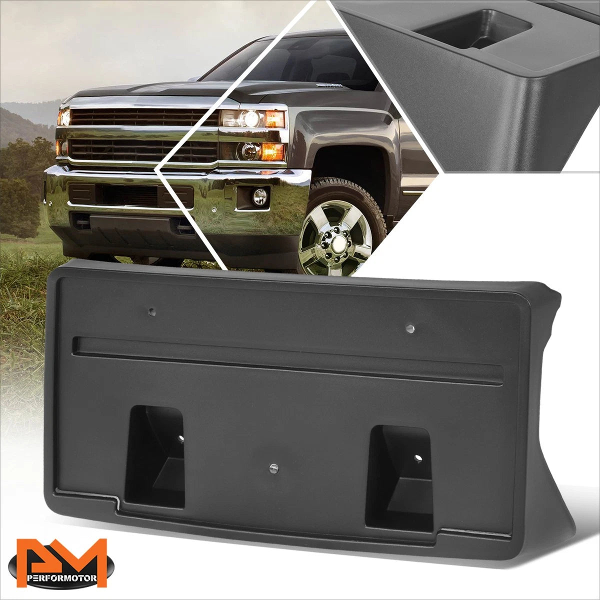 Front License Plate Mounting Bracket for Chevy Silverado 2500 HD (2015–2019)