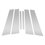 Set of 6 Door Pillar Window Trim for BMW 1-Series (2017–2021) Silver Tone