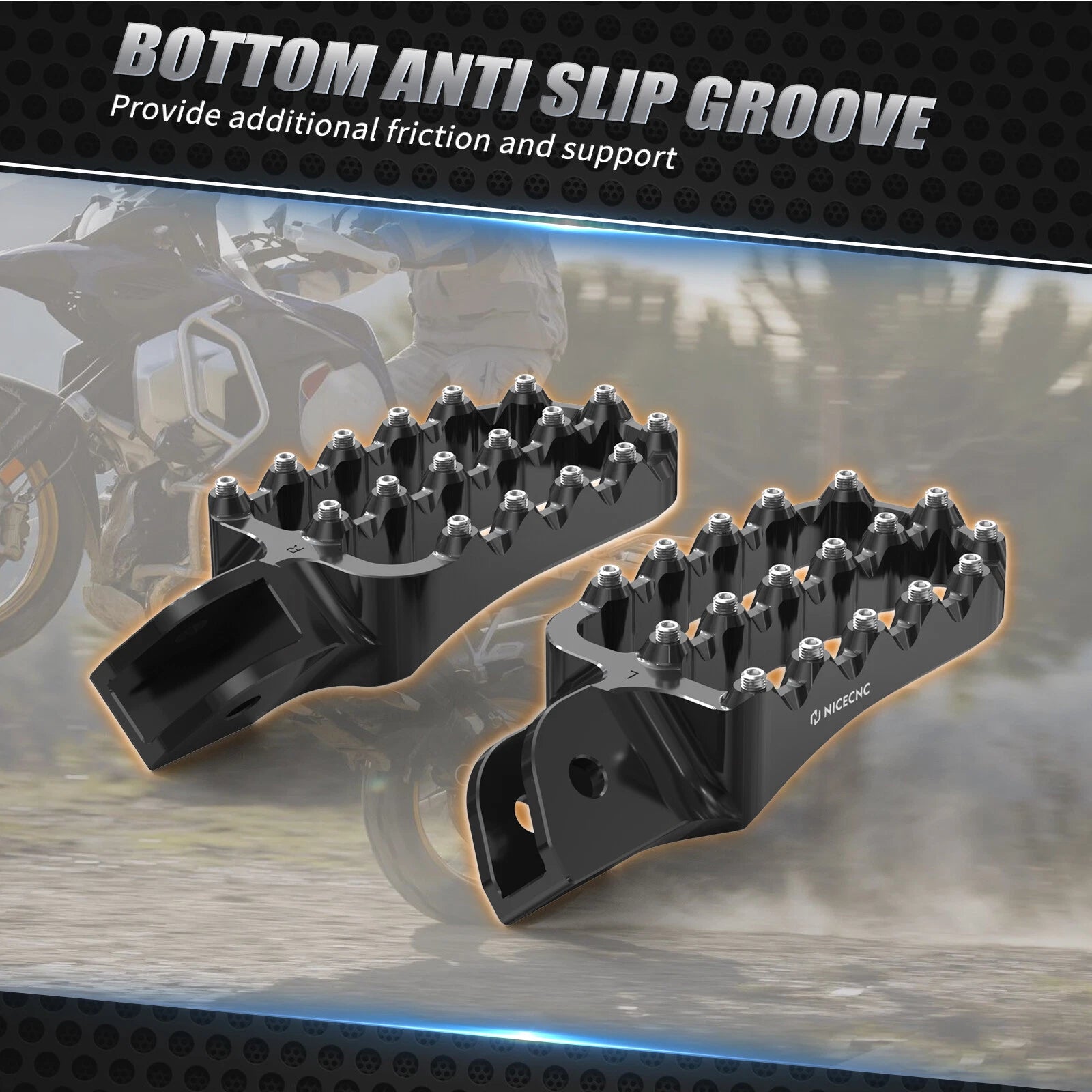 Larger Foot Pegs Footrests for BMW R1250GS R1250GS Adventure (2019–2023)