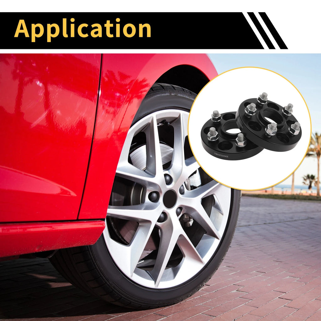 2Pcs Wheel Spacers 5x100mm 54.1mm M12x1.5 for Toyota Land Cruiser (2003–2007)
