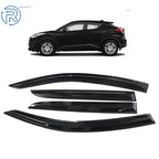 3D Wavy Window Visor Rain Guard for Toyota C-HR (2017–2020)