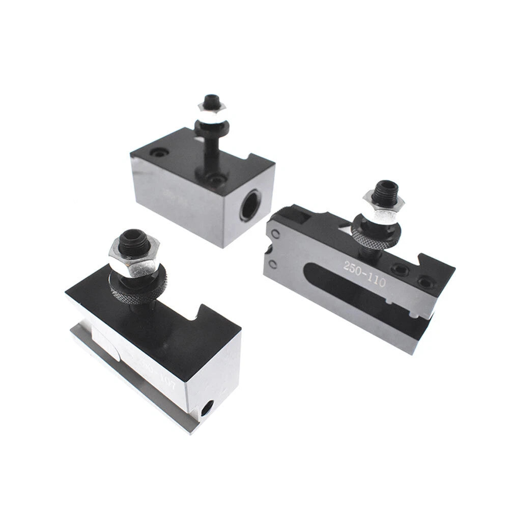 Set of 6 Wedge Type Quick Change Tool Post Holders for Lathe (AXA 250-111)