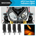 4X LED Turn Signal Light Blinkers for Universal Motorcycle (2002–2019)