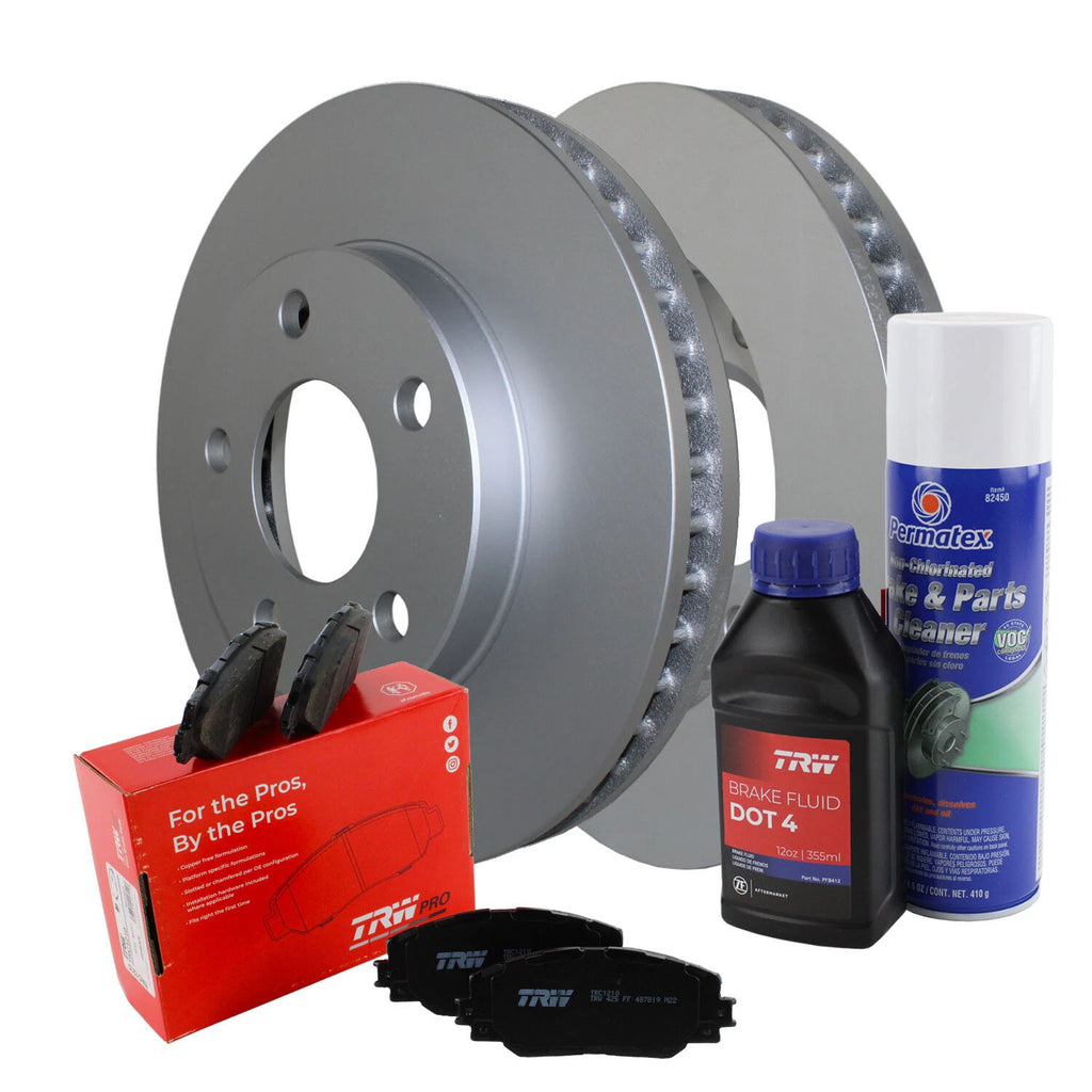 Front Brake Kit 278mm Rotors TRW Metallic Pad for Buick Chevy Oldsmobile Pontiac