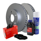 Front Brake Kit 278mm Rotors TRW Metallic Pad for Buick Chevy Oldsmobile Pontiac