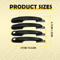 Set of 4 Exterior Door Handles for Hyundai Tucson (2005–2009)